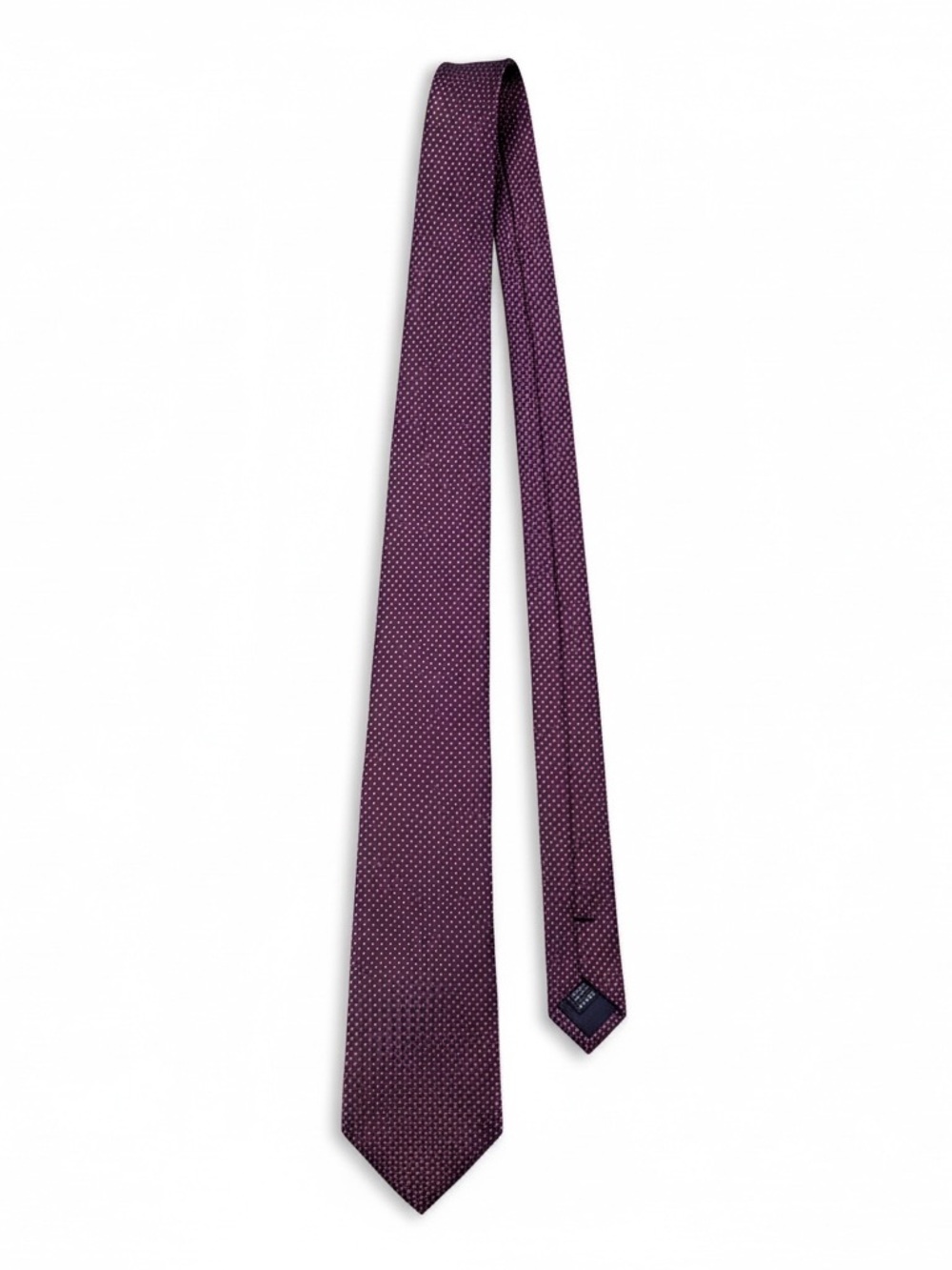 Jos A Bank Traveler Collection Maroon Microdot Silk Tie Extra Long 64inches